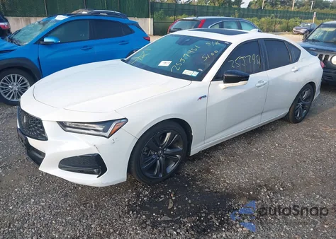 2023 Acura Tlx A-Spec Package из США, поврежденный, VIN 19UUB5F5XPA006647